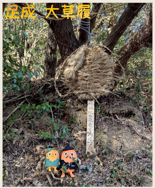 足成の大草履とサダンディーとチビダンディー