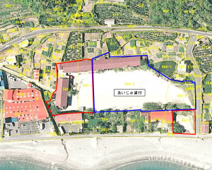 川之浜小学校跡地位置図