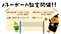 バレーボール教室について
