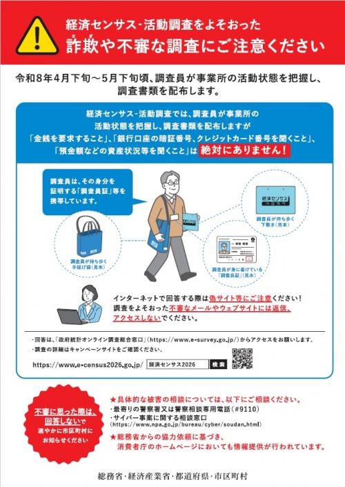 注意喚起チラシ